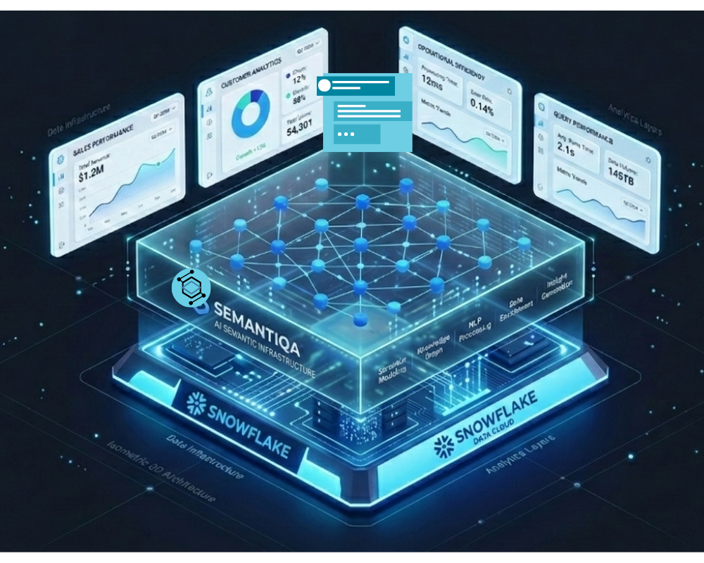 Semantiqa semantic intelligence layer running natively on Snowflake